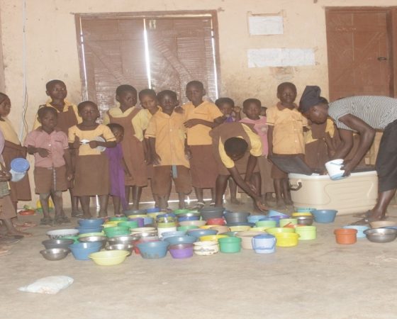 School Feeding Programme in 18 Basic Schools – Nkuziesi Primary School