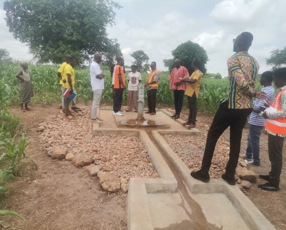 HANDING OVER OF BOREHOLE FITTED WITH HANDPUMPS AT ZUA IN THE NABDAM DISTRICT ON THE 22ND OF JULY 2025